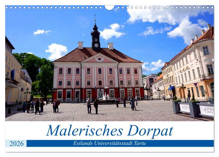 Produktbild: Malerisches Dorpat - Estlands Universit&auml;tsstadt Tartu (Wandkalender 2026 DIN A3 quer), CALVENDO Monatskalender