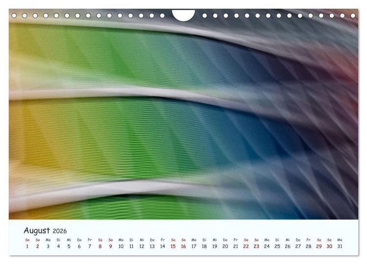 Produktbild: Farbgrafik - Die Sch&ouml;nheit der abstrakten Fotografie (Wandkalender 2026 DIN A4 quer), CALVENDO Monatskalender
