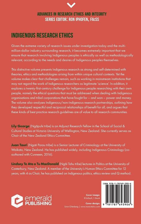 Produktbild: Indigenous Research Ethics
