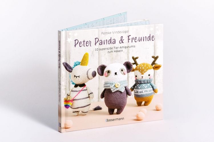 Produktbild: Peter Panda & Freunde. 10 supers&uuml;&szlig;e Tier-Amigurumis zum H&auml;keln