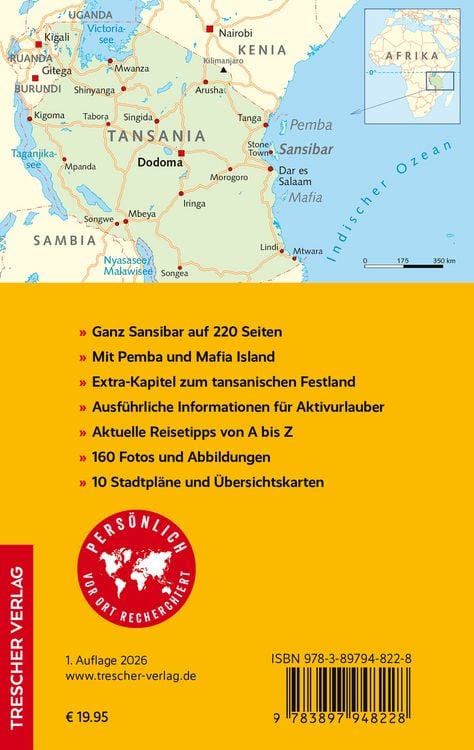 Produktbild: TRESCHER Reisef&uuml;hrer Sansibar