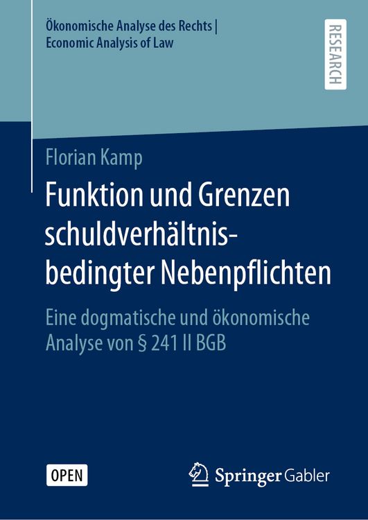 Produktbild: Funktion und Grenzen schuldverh&auml;ltnisbedingter Nebenpflichten