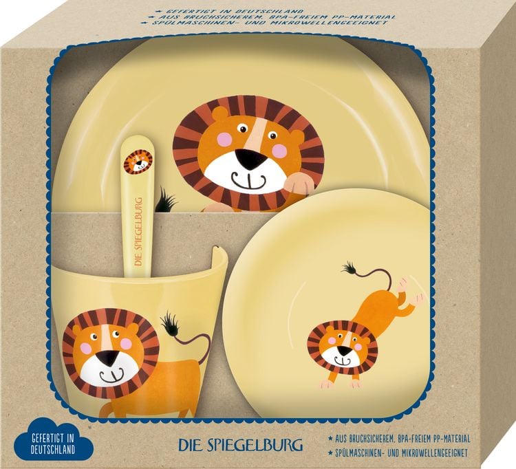 Produktbild: Geschirr Geschenkset L&ouml;we - Freche Rasselbande