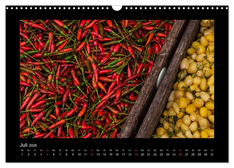 Produktbild: Rot (Wandkalender 2026 DIN A3 quer), CALVENDO Monatskalender