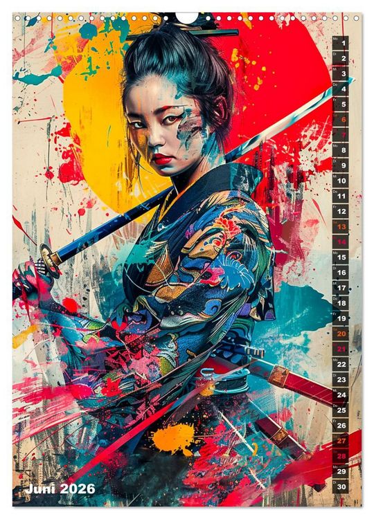 Produktbild: Samurai - Onna Bugeisha (Wandkalender 2026 DIN A3 hoch), CALVENDO Monatskalender