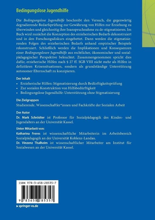 Produktbild: Bedingungslose Jugendhilfe