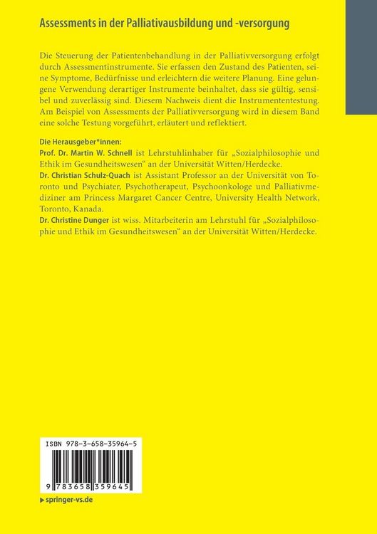 Produktbild: Assessments in der Palliativausbildung und -versorgung