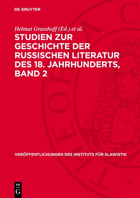 Produktbild: Studien zur Geschichte der Russischen Literatur des 18. Jahrhunderts, Band 2