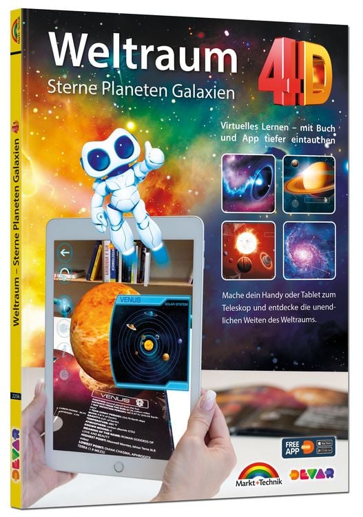 Produktbild: Weltraum 4D - Sterne, Planeten, Galaxien - mit App virtuell durch den Weltall