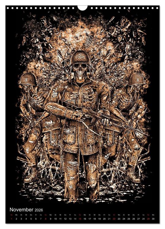 Produktbild: BLOODBOY/WAR ILLUSTRATION (Wandkalender 2026 DIN A3 hoch), CALVENDO Monatskalender