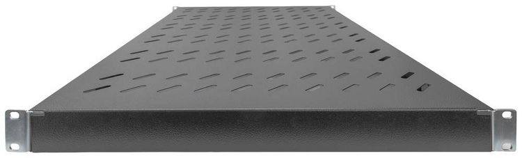 Produktbild: Digitus DN-97649 19 Zoll Netzwerkschrank-Ger&auml;teboden 1 HE variable Befestigungsschienen Geeignet f&uuml;r Schranktiefe: 1000 mm Schwarz (RAL 9005)
