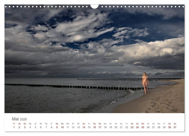 Produktbild: Akt und Meer (Wandkalender 2026 DIN A3 quer), CALVENDO Monatskalender