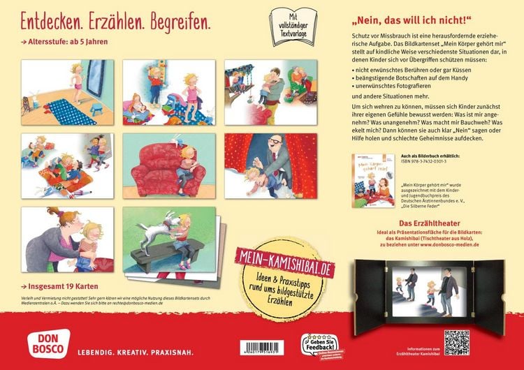Produktbild: Mein K&ouml;rper geh&ouml;rt mir! Kamishibai Bildkartenset