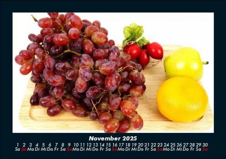 Produktbild: Obstkalender 2025 Fotokalender DIN A5