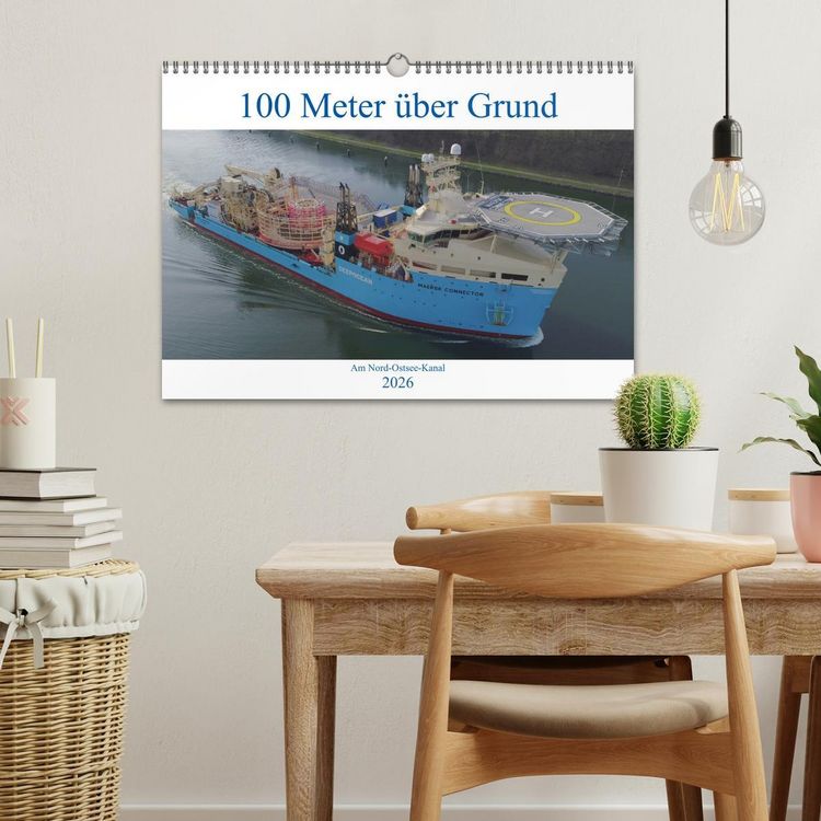 Produktbild: 100 Meter &uuml;ber Grund - Am Nord-Ostsee-Kanal (Wandkalender 2026 DIN A3 quer), CALVENDO Monatskalender