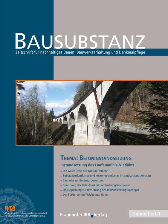 Produktbild: BAUSUBSTANZ Thema: Betoninstandsetzung