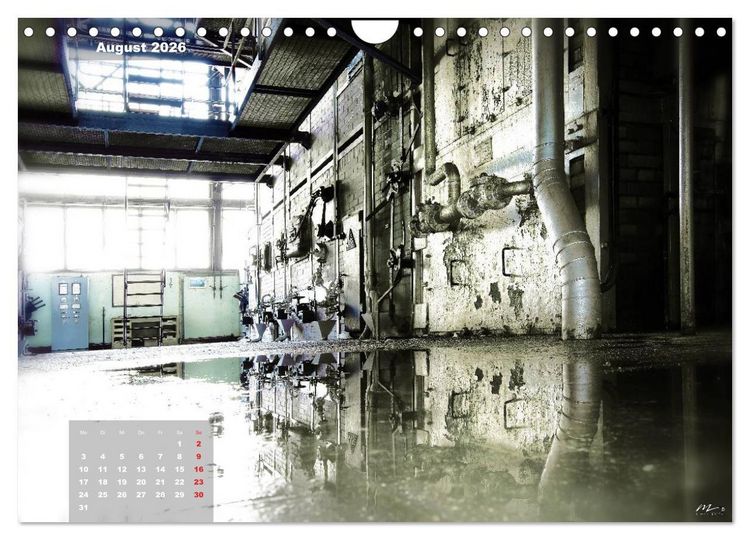 Produktbild: AUSSER BETRIEB - Industriekultur mit PopArt-Einfl&uuml;ssen (Wandkalender 2026 DIN A4 quer), CALVENDO Monatskalender
