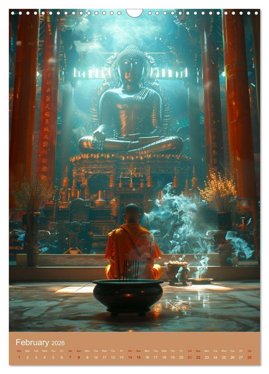 Produktbild: Zen in Orange (Wall Calendar 2026 DIN A3 portrait), CALVENDO 12 Month Wall Calendar