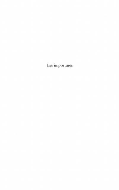 Produktbild: Impostures Les