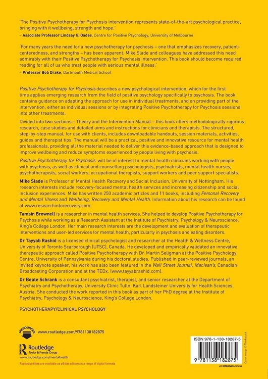 Produktbild: Positive Psychotherapy for Psychosis