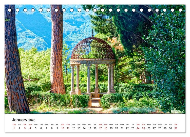 Produktbild: Gulf of Naples - Highlights (Desk Calendar 2026 DIN A5 landscape), CALVENDO 12 Month DeskCalendar
