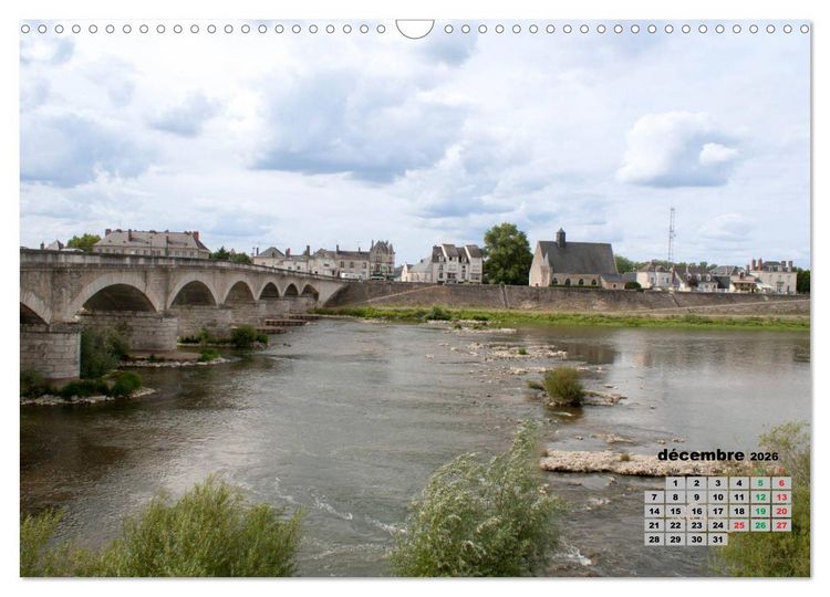 Produktbild: Bords de Loire Ville d'Amboise (Calendrier mural 2026 DIN A3 vertical), CALVENDO calendrier mensuel
