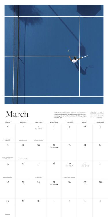 Produktbild: The Tennis Court Wall Calendar 2026