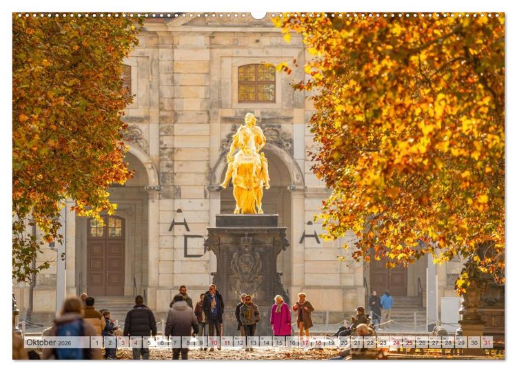 Produktbild: Dresden - zeitlose Sch&ouml;nheit (hochwertiger Premium Wandkalender 2026 DIN A2 quer), Kunstdruck in Hochglanz