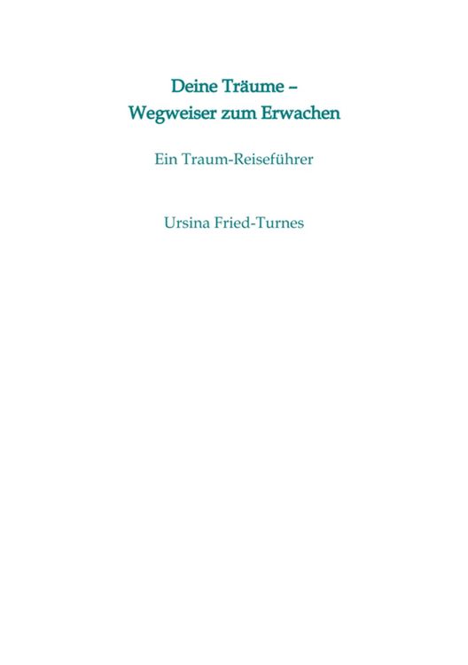 Produktbild: Deine Tr&auml;ume - Wegweiser zum Erwachen