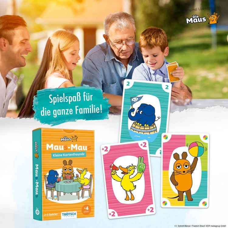 Produktbild: TR&Ouml;TSCH - Die Maus Mau-Mau KartenspielMau(s)-Mau(s) Kleine Kartenfreunde | Ab 4 Jahren