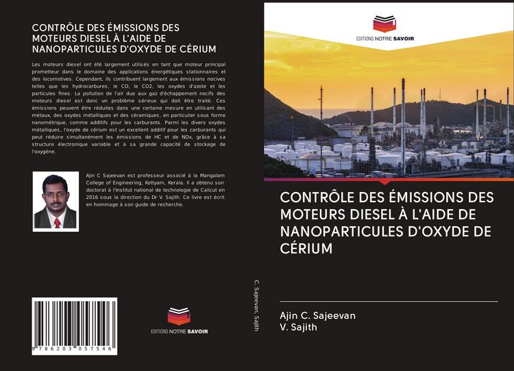 Produktbild: Contr&ocirc;le des &Eacute;missions des Moteurs Diesel &Agrave; L'aide De Nanoparticules D'oxyde De C&eacute;rium