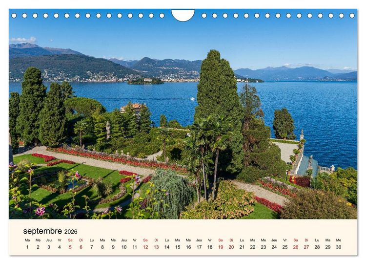 Produktbild: Coup d'&oelig;il sur le Lac Majeur (Calendrier mural 2026 DIN A4 vertical), CALVENDO calendrier mensuel