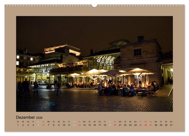 Produktbild: London (Wandkalender 2026 DIN A2 quer), CALVENDO Monatskalender