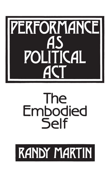 Produktbild: Performance as Political Act