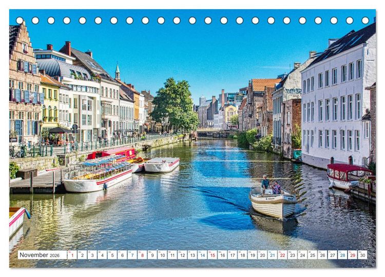 Produktbild: Gent - staunen und erleben (Tischkalender 2026 DIN A5 quer), CALVENDO Monatskalender