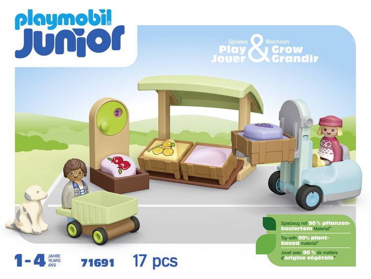 Produktbild: 71691 JUNIOR Bio-Marktstand & Gabelstapler