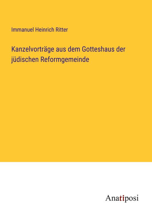 Produktbild: Kanzelvortr&auml;ge aus dem Gotteshaus der j&uuml;dischen Reformgemeinde