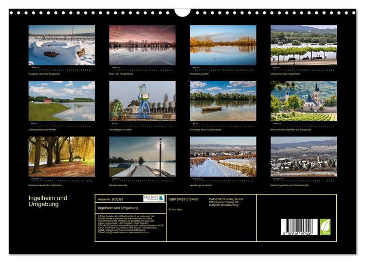 Produktbild: Ingelheim und Umgebung (Wandkalender 2026 DIN A3 quer), CALVENDO Monatskalender