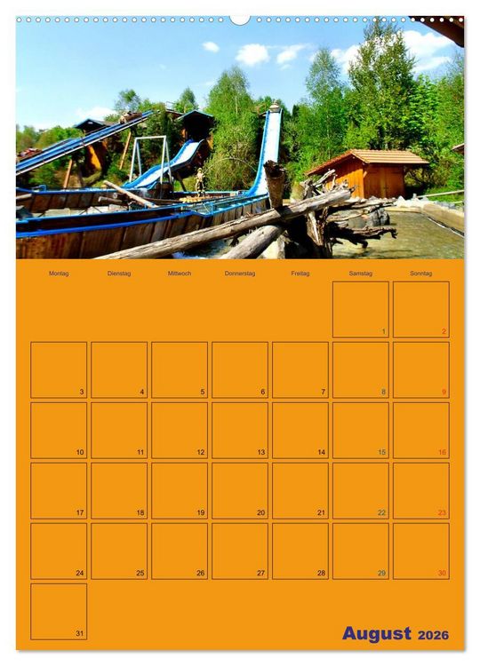 Produktbild: Freizeitparkmomente / Planer (Wandkalender 2026 DIN A2 hoch), CALVENDO Monatskalender