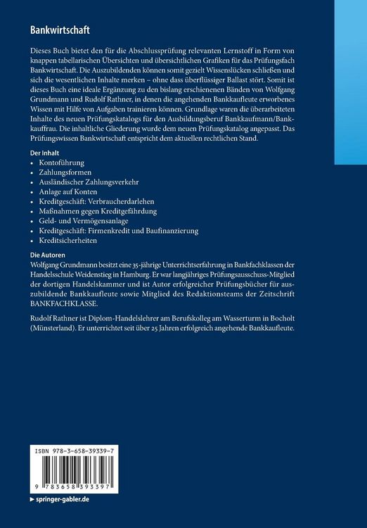 Produktbild: Bankwirtschaft