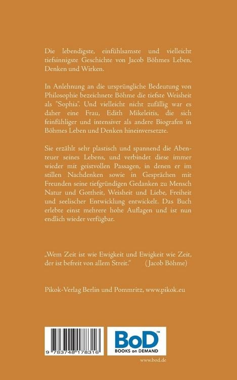 Produktbild: Jacob B&ouml;hme - Das erstaunliche Leben des ersten deutschen Philosophen