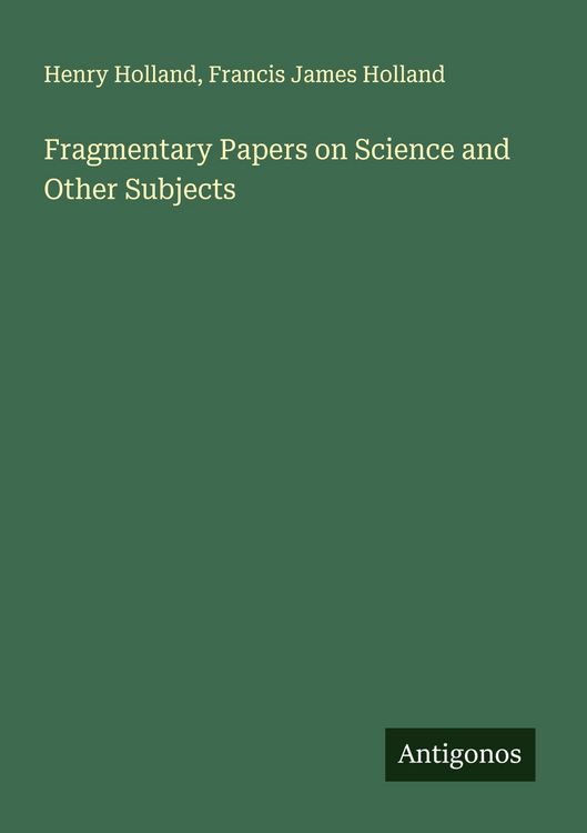 Produktbild: Fragmentary Papers on Science and Other Subjects