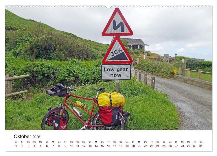 Produktbild: Cornwall und Wales (Wandkalender 2026 DIN A2 quer), CALVENDO Monatskalender