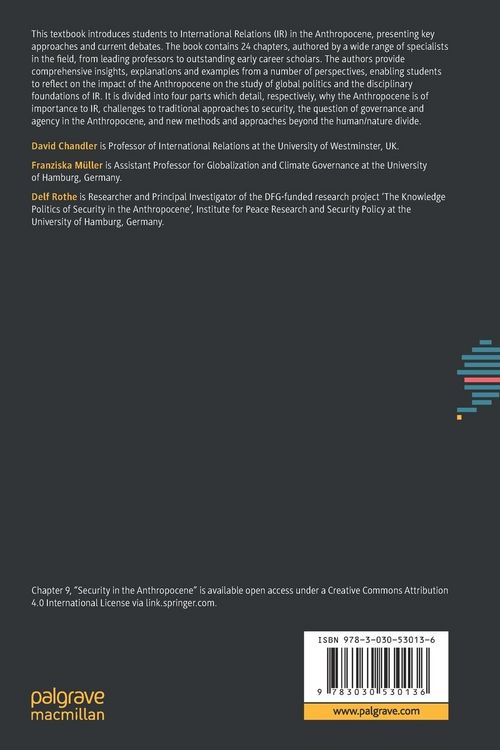 Produktbild: International Relations in the Anthropocene