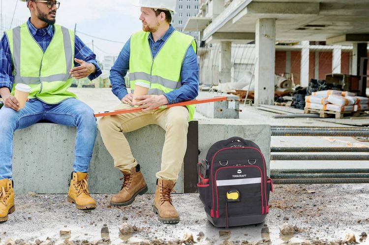 Produktbild: TOOLCRAFT TO-10207233 Werkzeugrucksack unbest&uuml;ckt (B x H x T) 35 x 45 x 23cm