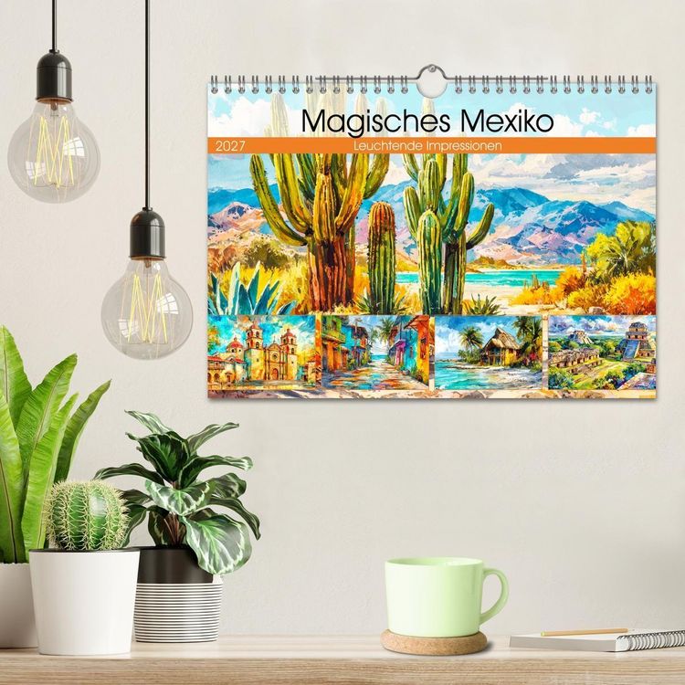 Produktbild: Magisches Mexiko. Leuchtende Impressionen (Wandkalender 2027 DIN A4 quer), CALVENDO Monatskalender