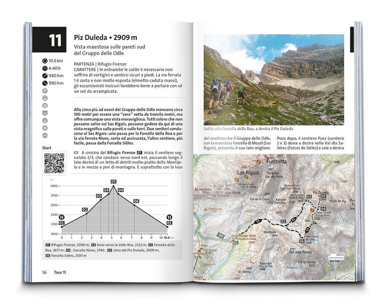 Produktbild: KOMPASS guida escursionistica Val Gardena, Val di Funes, Alpe di Siusi, 55 itinerari