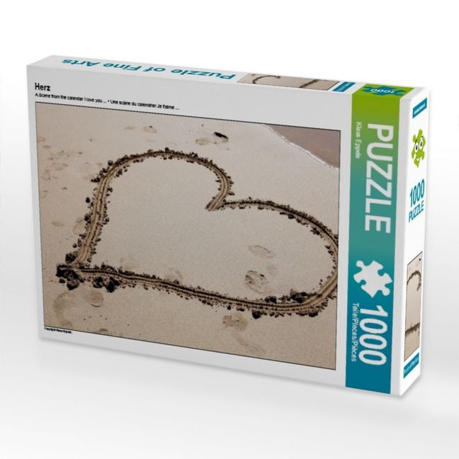 Produktbild: CALVENDO Puzzle Herz | 1000 Teile Lege-Gr&ouml;&szlig;e 64x48cm Foto-Puzzle f&uuml;r gl&uuml;ckliche Stunden