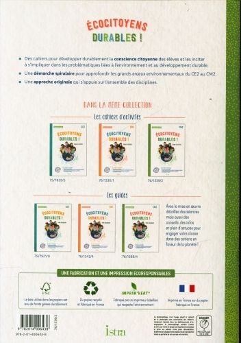 Produktbild: Ecocitoyens durables ! CM2 : cahier d'activit&eacute;s : programme 2020