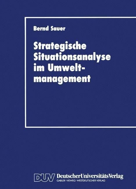 Produktbild: Stragegische Situationsanalyse im Umweltmanagement